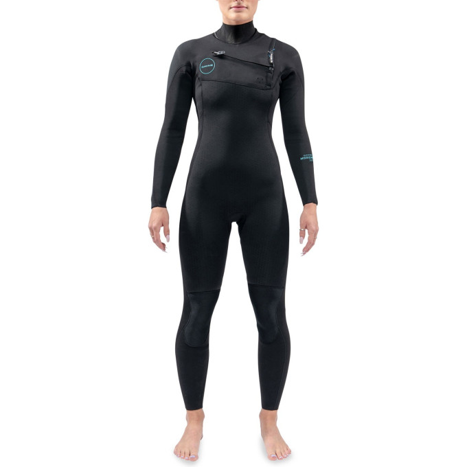 Гидрокостюм женский DAKINE WOMEN'S MISSION CHEST ZIP FULL SUIT 4/3mm Black Размер 8 DK22W43MZ (0604565596611)